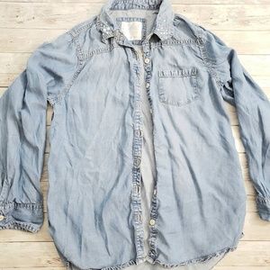 Justice chambray top